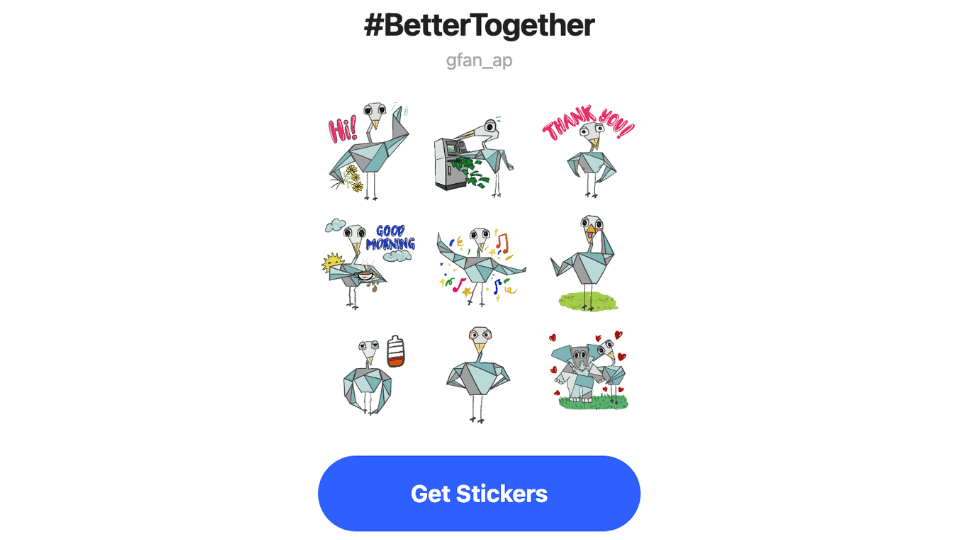 #BetterTogether Social Media Stickers