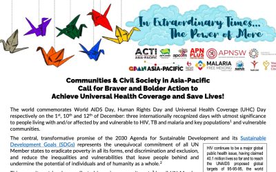 Asia-Pacific Communities and Civil Society Statement for World AIDS Day, Human Rights Day & Universal Health Coverage Day 2022