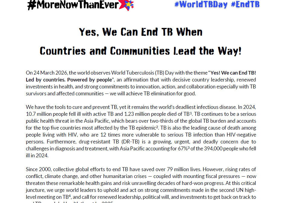 World Tuberculosis Day 2026