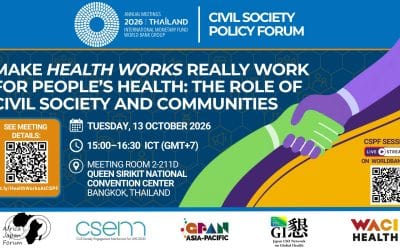Health Works Must Work for People: Communities and Civil Society Calls for Meaningful Participation and Accountability in Universal Health Coverage